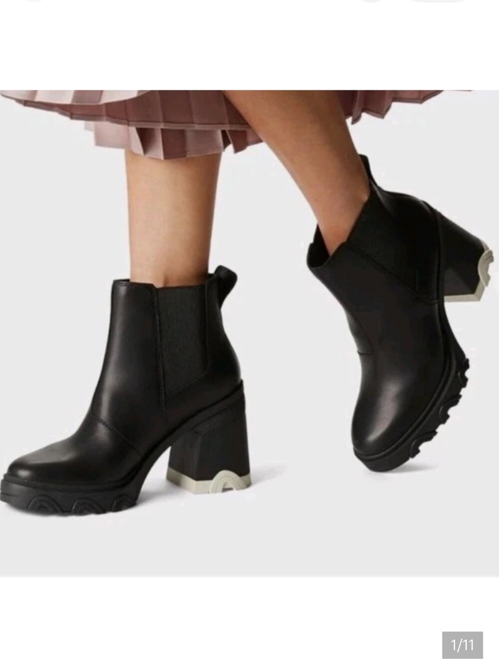 SOREL Brex Chelsea Boots Waterproof Black 8.5
